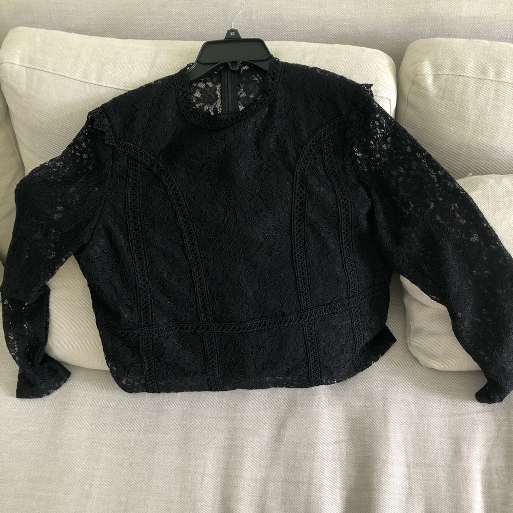 Lace long sleeve shirt